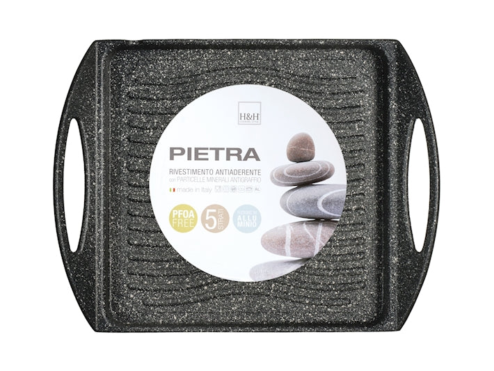PIASTRA RIGATA ANTIADERENTE PIETRA