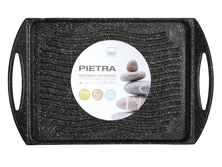 PIASTRA RIGATA ANTIADERENTE PIETRA
