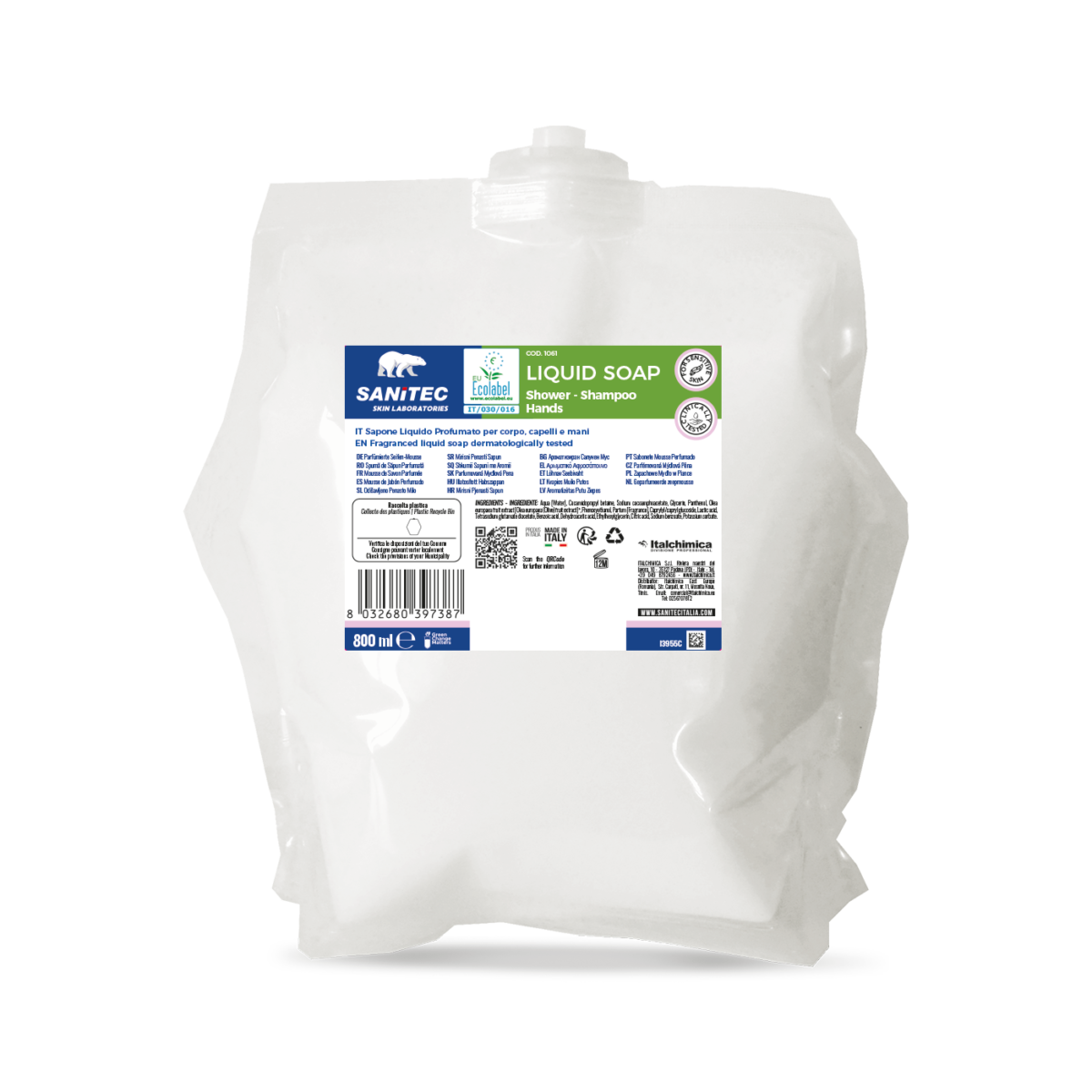 SOFFICE MOUSSE DI SAPONE - MOUSSE SOAP GREEN POWER 800 ML