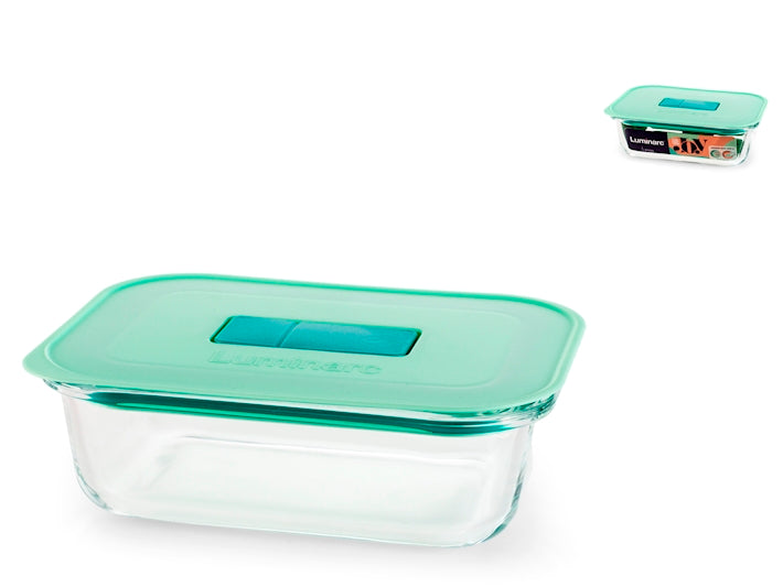 CONTENITORE 17X13 IN VETRO BOROSILICATO CON TAPPO VERDE