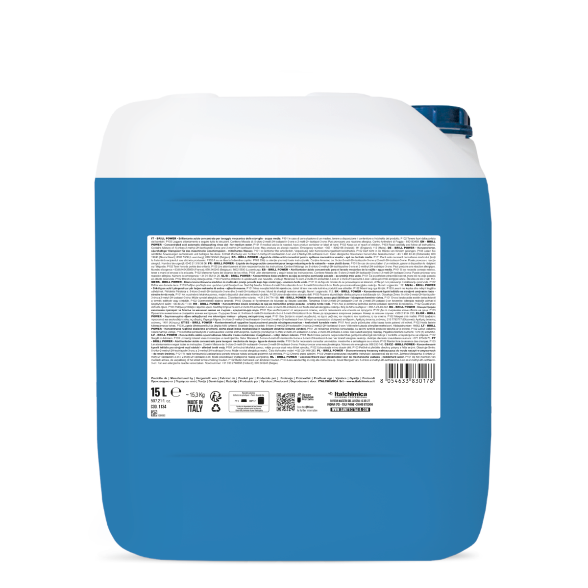 BRILLANTANTE LAVASTOVIGLIE ACIDO CONCENTRATO - BRILL POWER 15LT