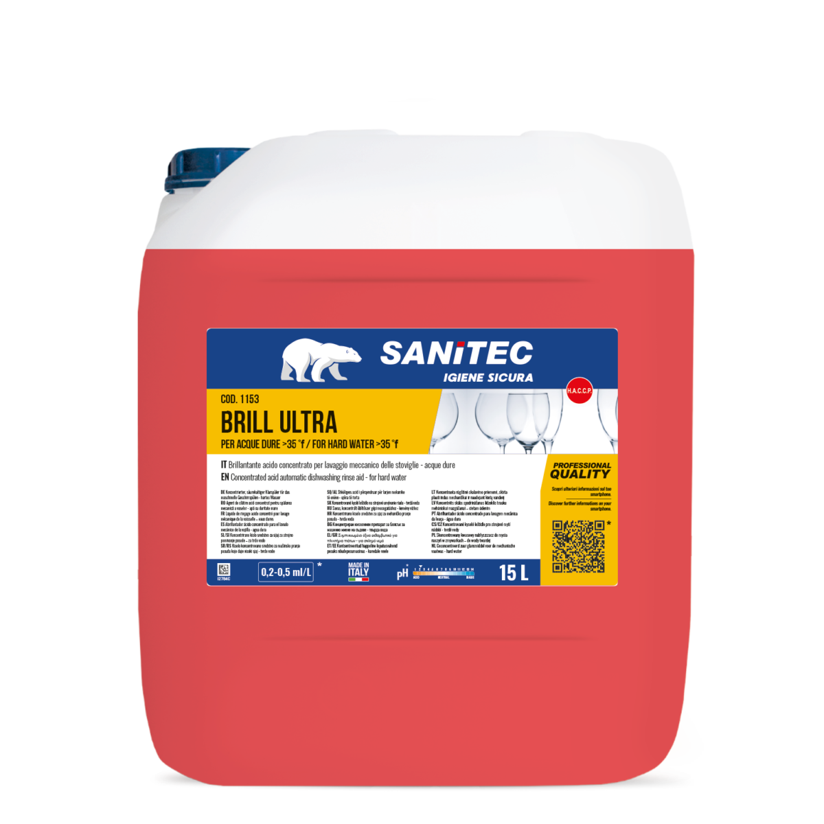 BRILLANTANTE PER LAVASTOVIGLIE - BRILL ULTRA 15LT
