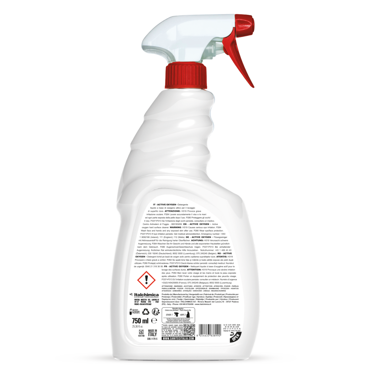 DETERGENTE LIQUIDO - ACTIVE OXYGEN FOAM 750ML