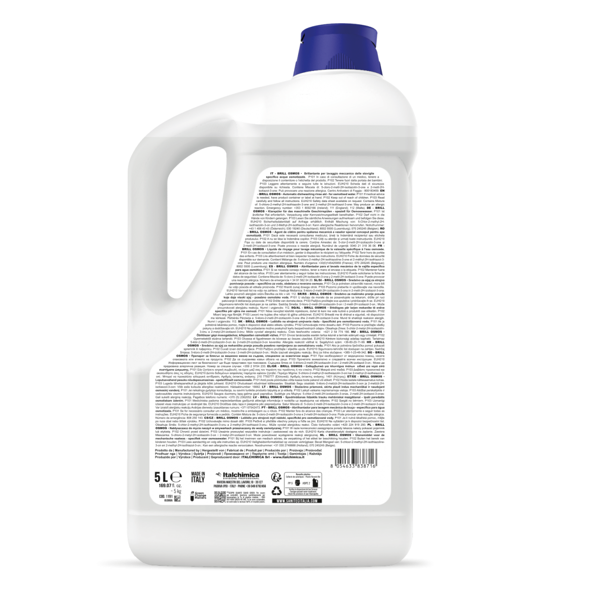 BRILLANTANTE LAVASTOVIGLIE SPECIFICO PER ACQUE OSMOTIZZATE - BRILL OSMOS 5LT