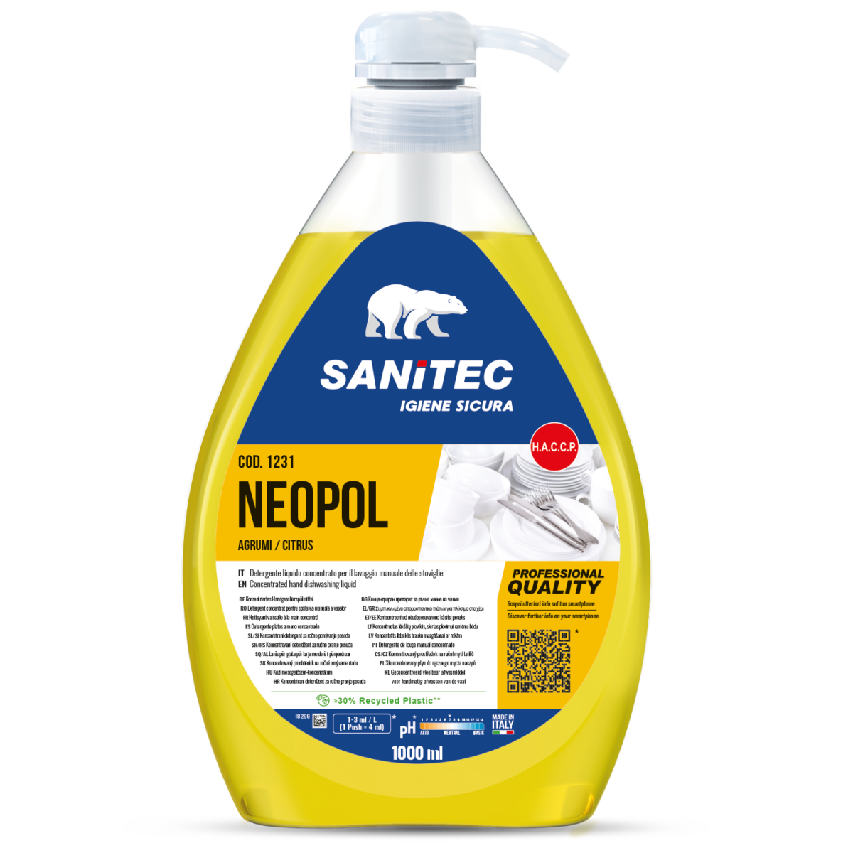 DETERGENTE PIATTI - NEOPOL AGRUMI 1000ML