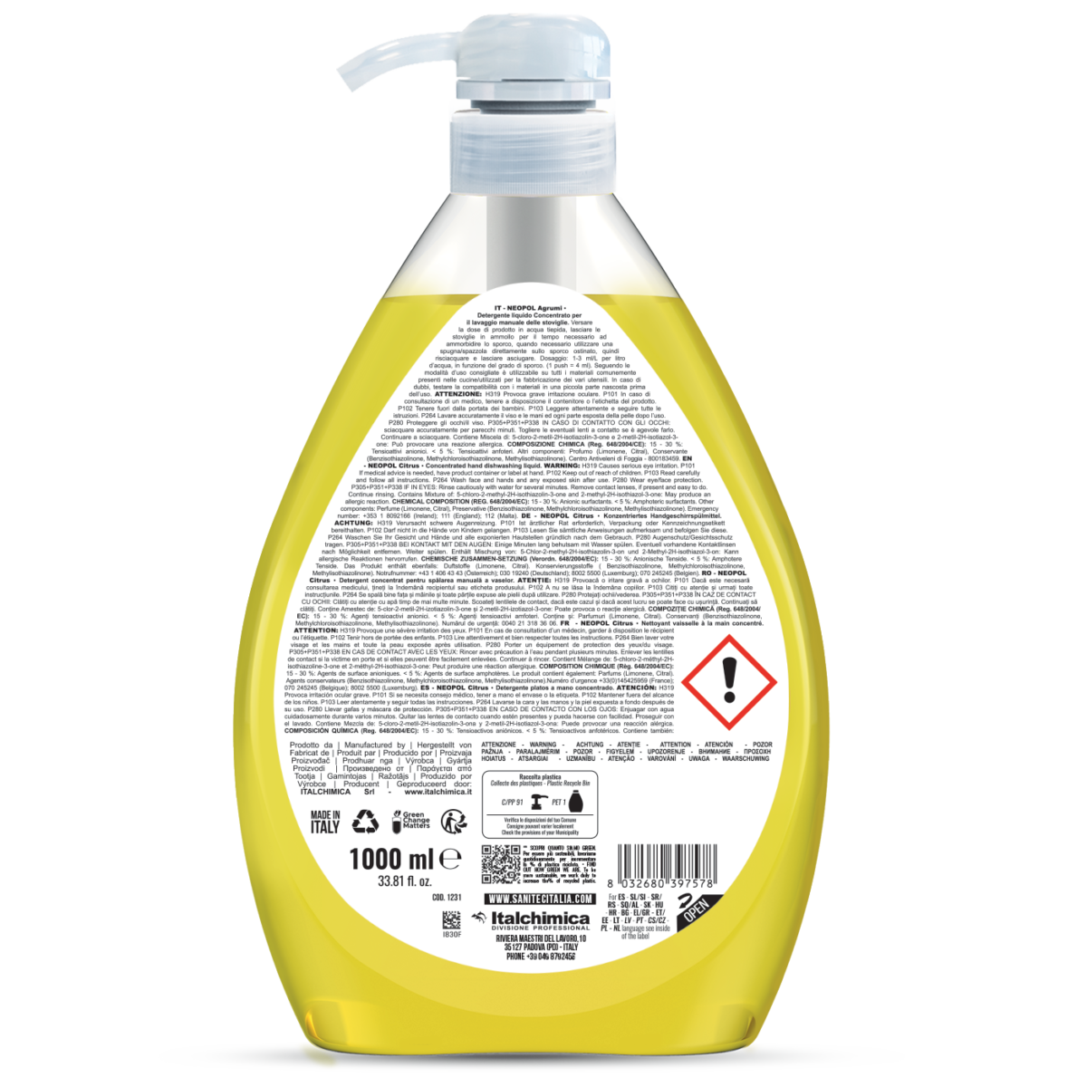 DETERGENTE PIATTI - NEOPOL AGRUMI 1000ML