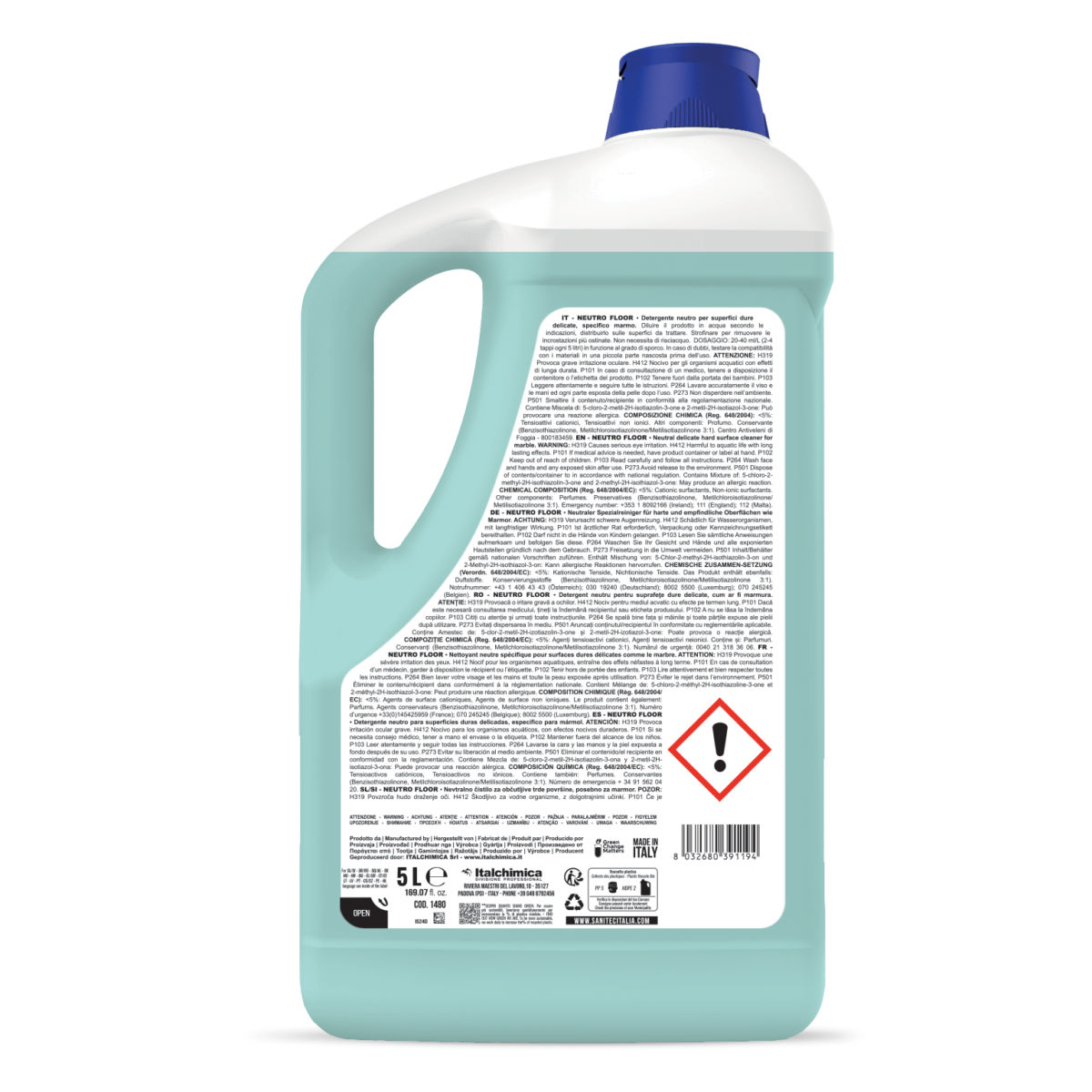 DETERGENTE PER SUPERFICI DELICATE - NEUTRO FLOOR FLOREALE 5LT