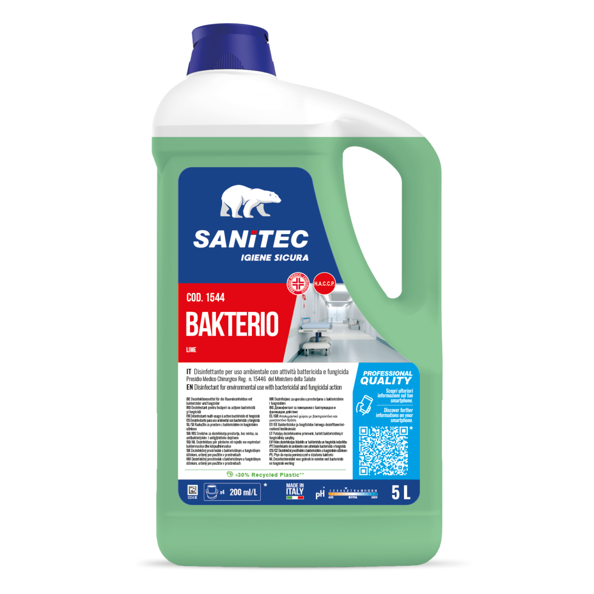 DISINFETTATE PER USO AMBIENTALE - BAKTERIO LIME 5LT