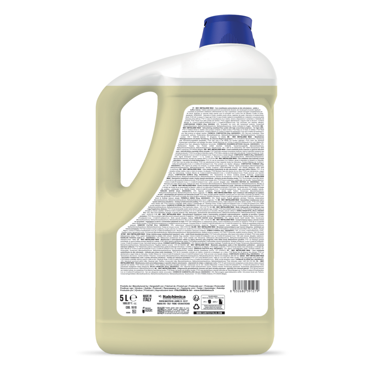 CERA METALLIZZATA PER PAVIMENTI - WX1 MATALIZED WAX FLOREALE 5LT