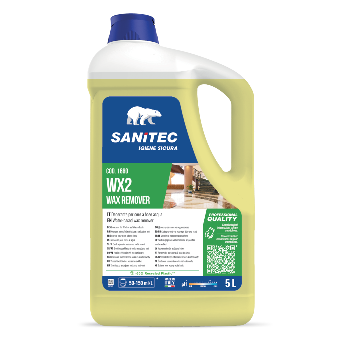 DECERANTE PER CERA A BASE DI ACQUA - WX2 WAX REMOVER