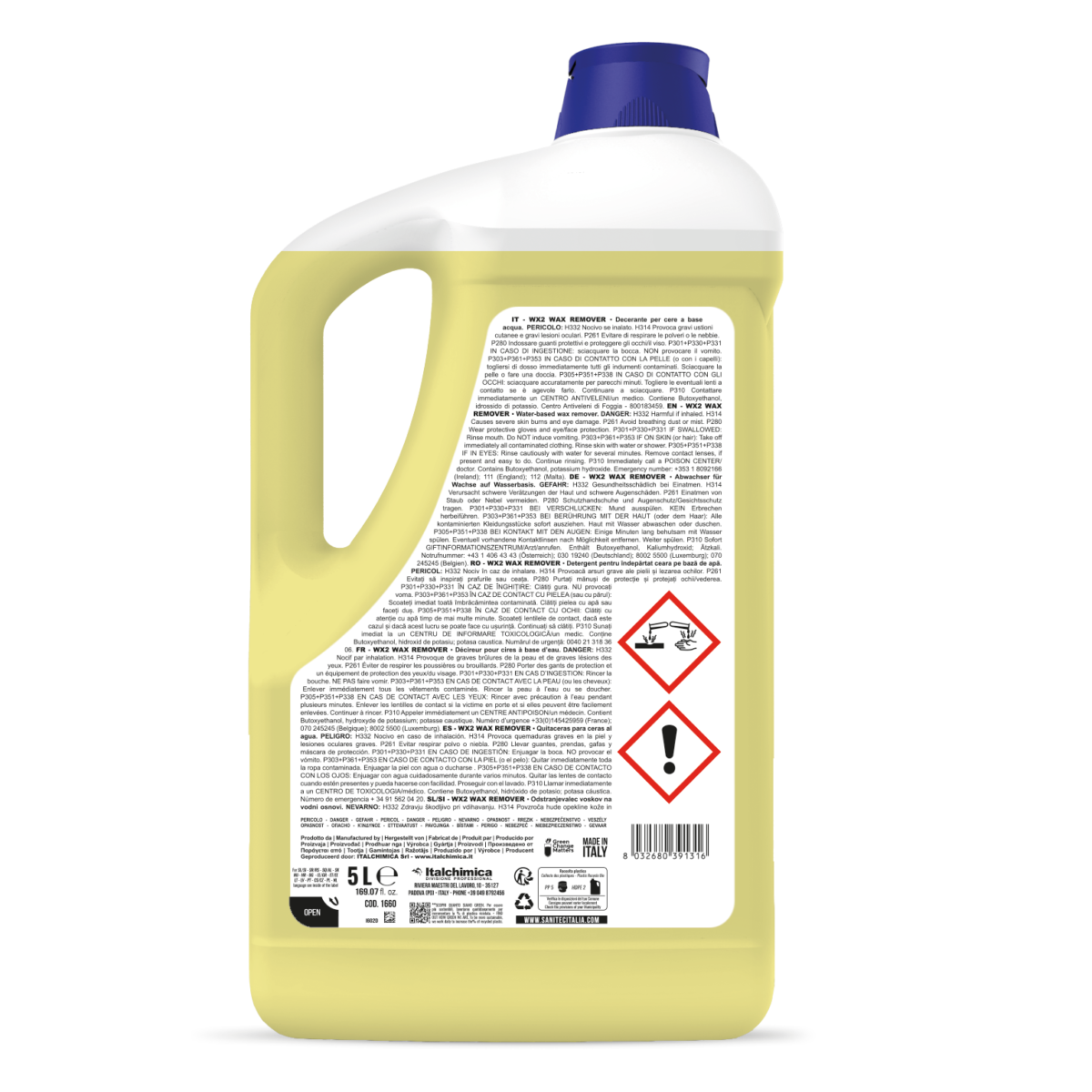 DECERANTE PER CERA A BASE DI ACQUA - WX2 WAX REMOVER