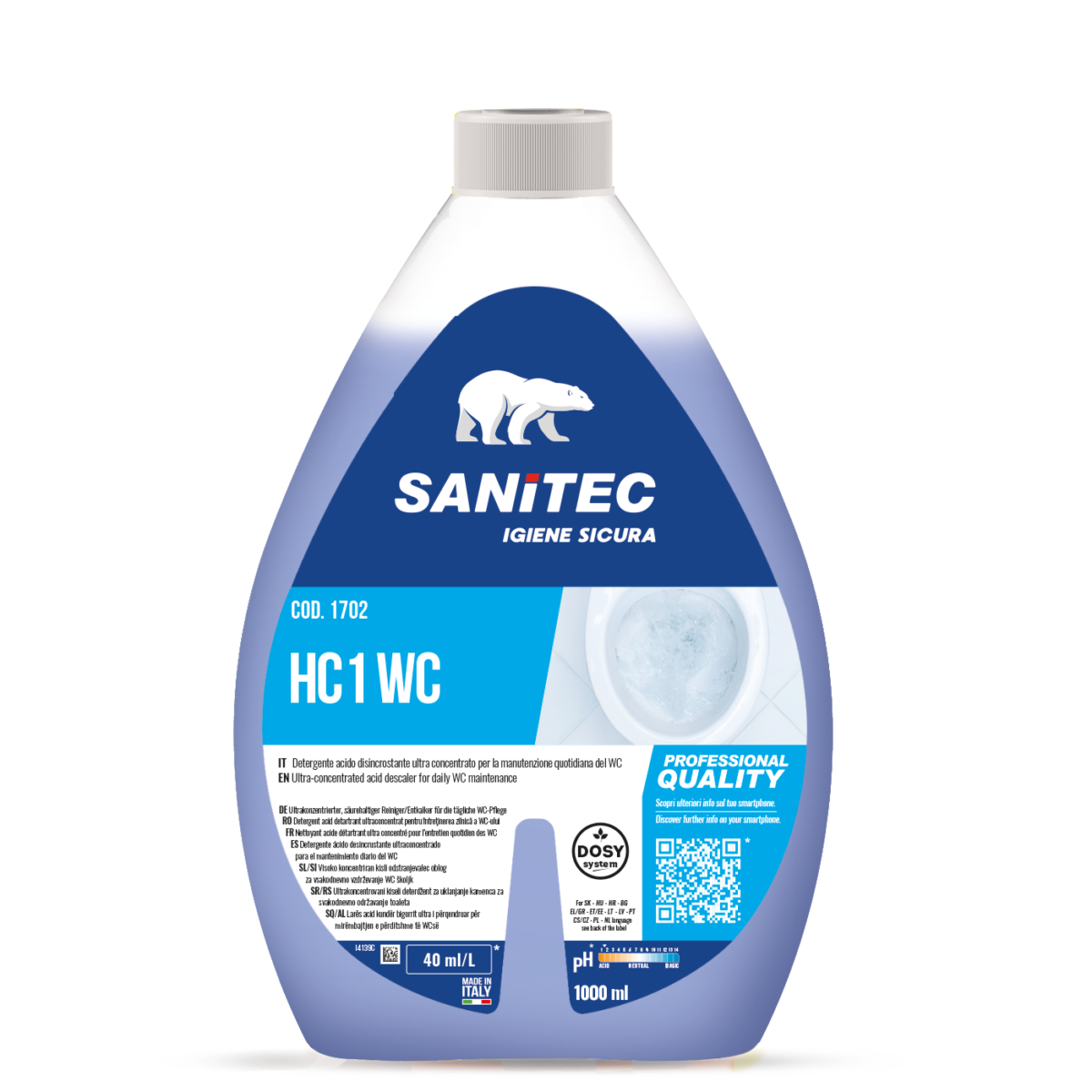 DISINCROSTANTE PER WC - HC1 WC 1000ML