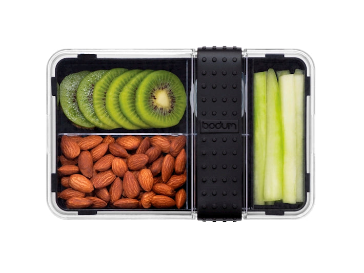 LUNCH BOX CON POSATE COLORE NERO