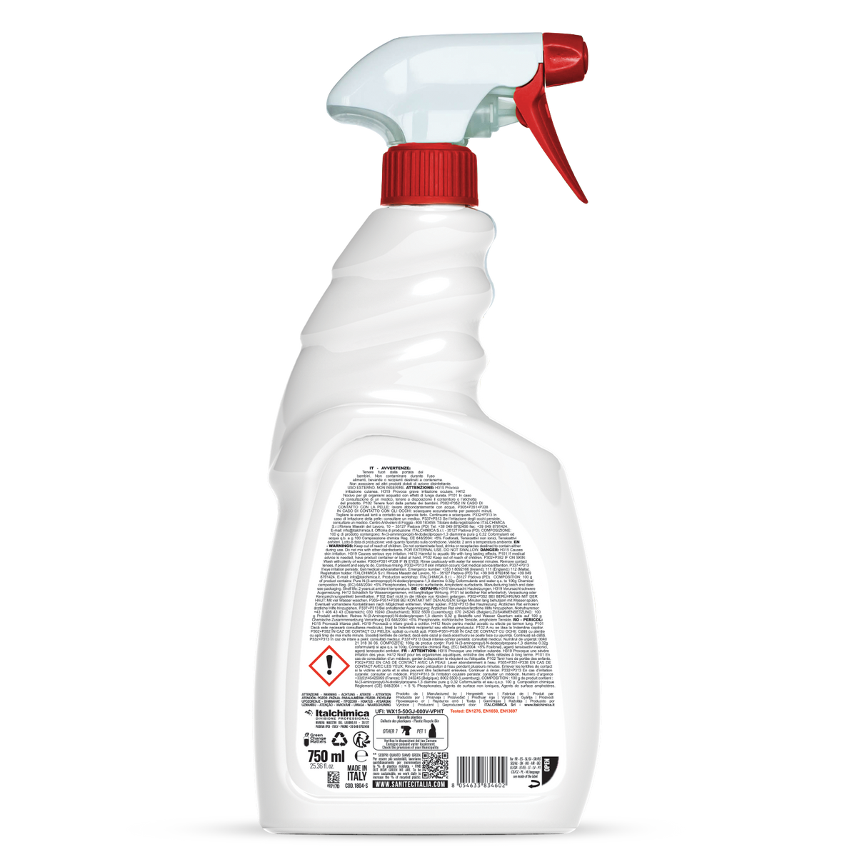 SGRASSATORE DISINFETTANTE UNIVERSALE SANI ACTIVE 750ML