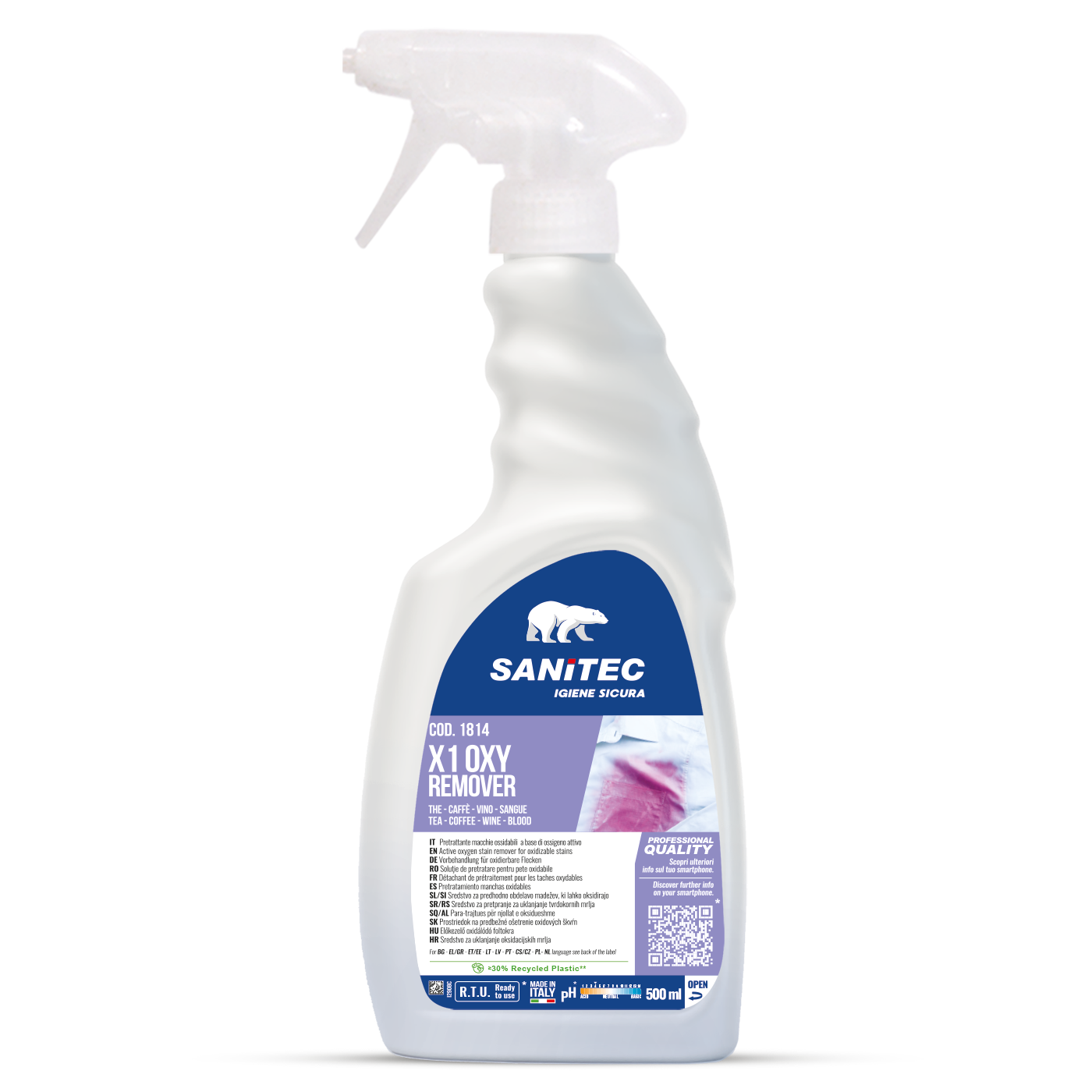 SMACCHIATORE TESSUTI X1 THE/CAFFE/VINO/SANGUE - 500ML