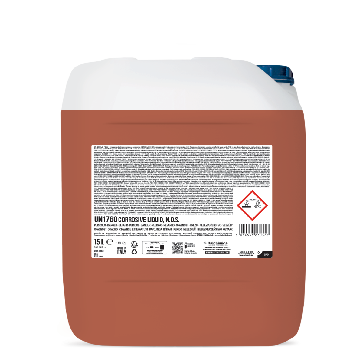 DETERGENTE ALCALINO SCHIUMOGENO SGRASSANTE - EMULSI FOAM 15LT