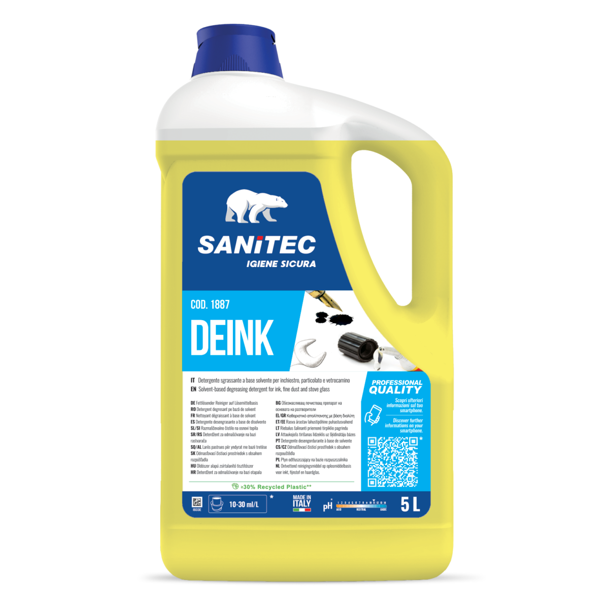 DETERGENTE DISINCROSTANTE ACIDO PER WC E ORINATOI - DEINK 5LT