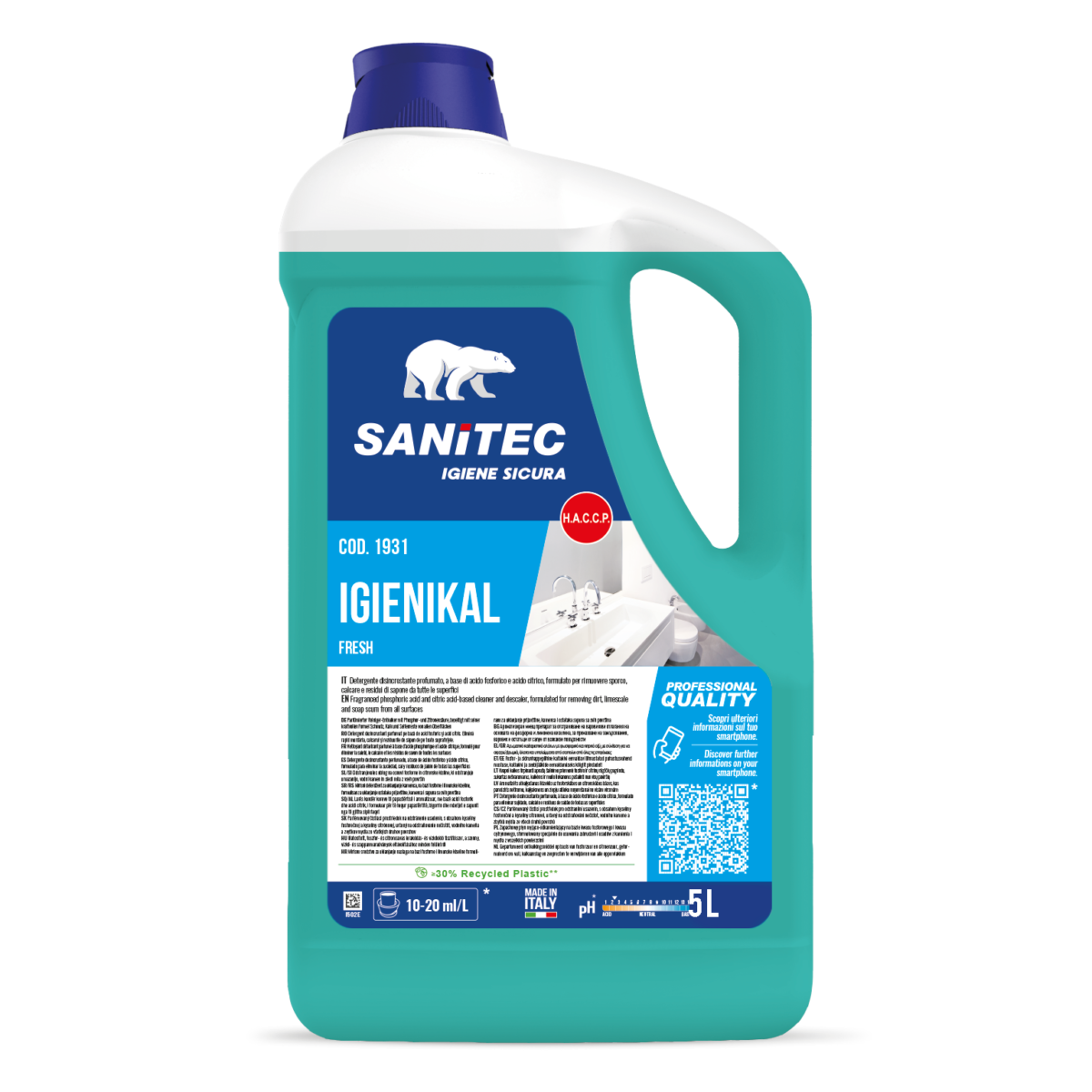 DISINCROSTANTE PER BAGNI - IGIENIKAL BALSAMICO 5LT