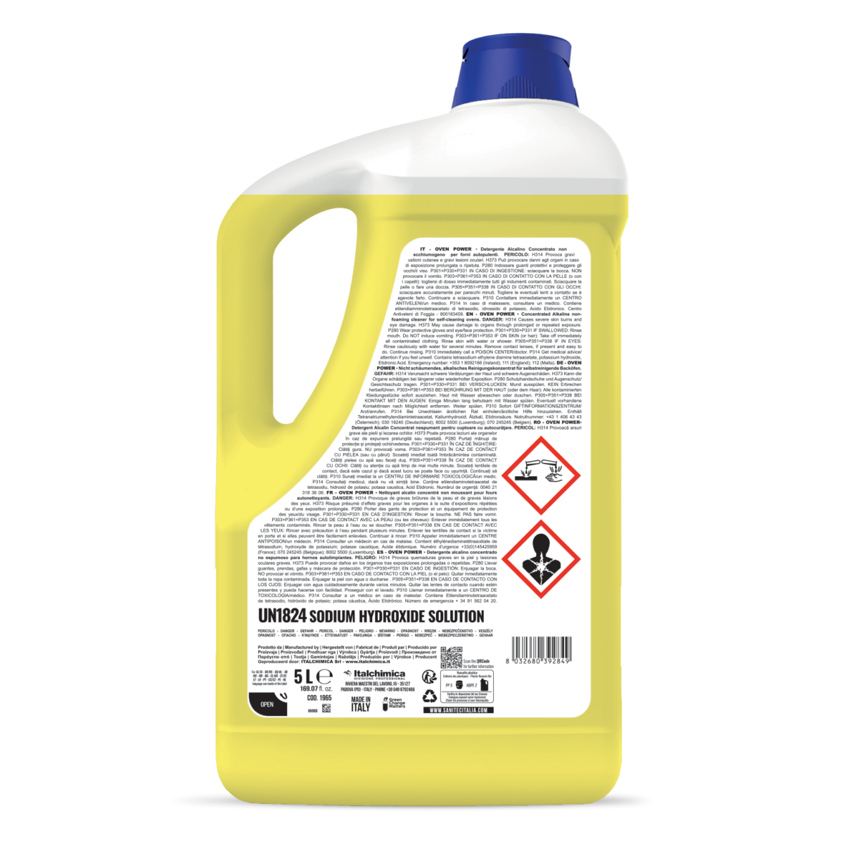 DETERGENTE NON SCHIUMOGENO PER FORNI AUTOPULENTI - OVEN POWER 5LT