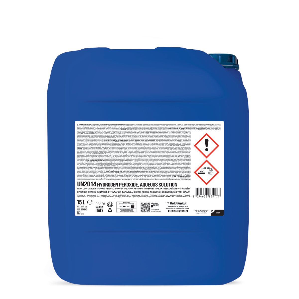 CANDEGGIANTE A BASE DI IPOCLORITO DI SODIO - QUANTUM CHLOR 15LT