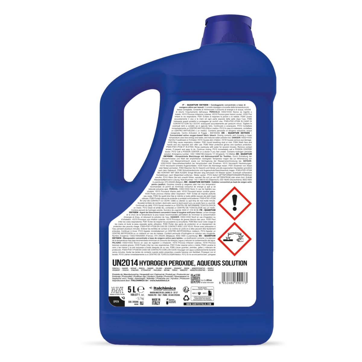 CANDEGGIANTE CONCENTRATO A BASE DI OSSIGENO ATTIVO - QUANTUM OXYGEN 5LT