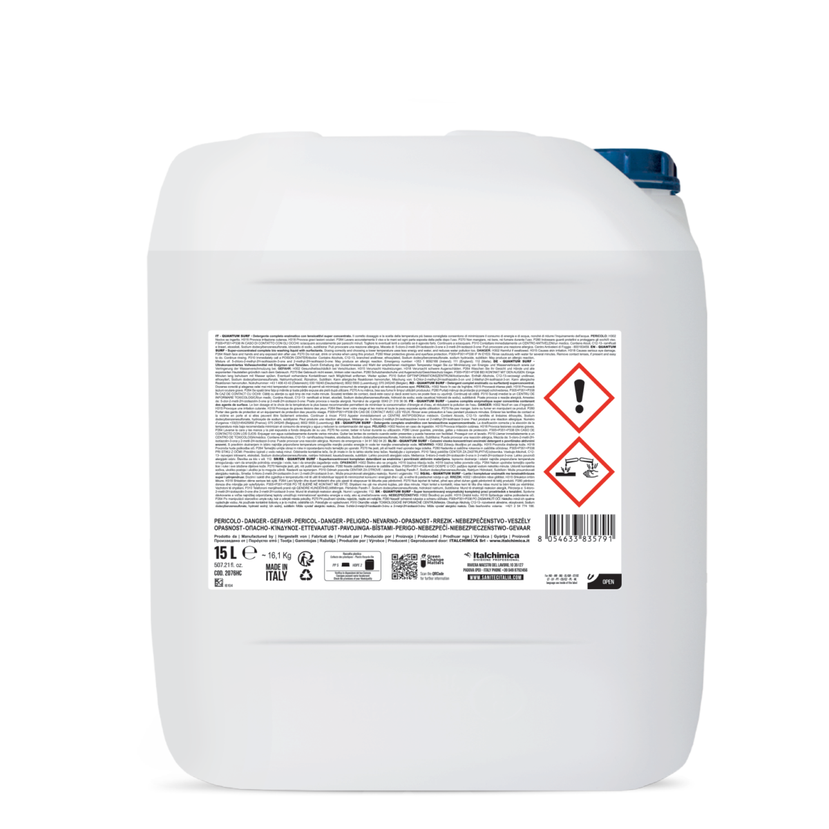 DETERGENTE CONCENTRATO CON ENZIMI - QUANTUM SURF 15LT