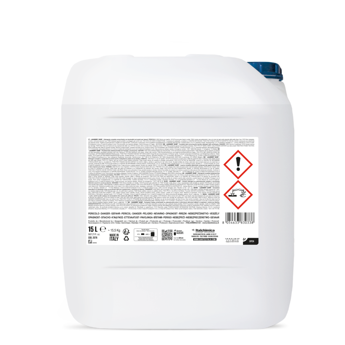 DETERGENTE ENZIMATICO CON SBIANCANTI OTTICI PER TUTTI I TIPI DI TESSUTI - LAUNDRY SURF FLOREALE 15LT