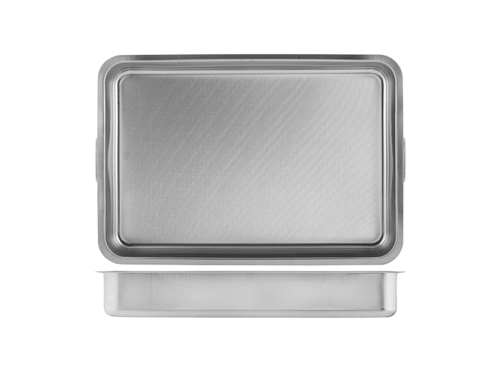 TEGLIA FORNO RETTANGOLARE ACCIAIO INOX STEEL PAN