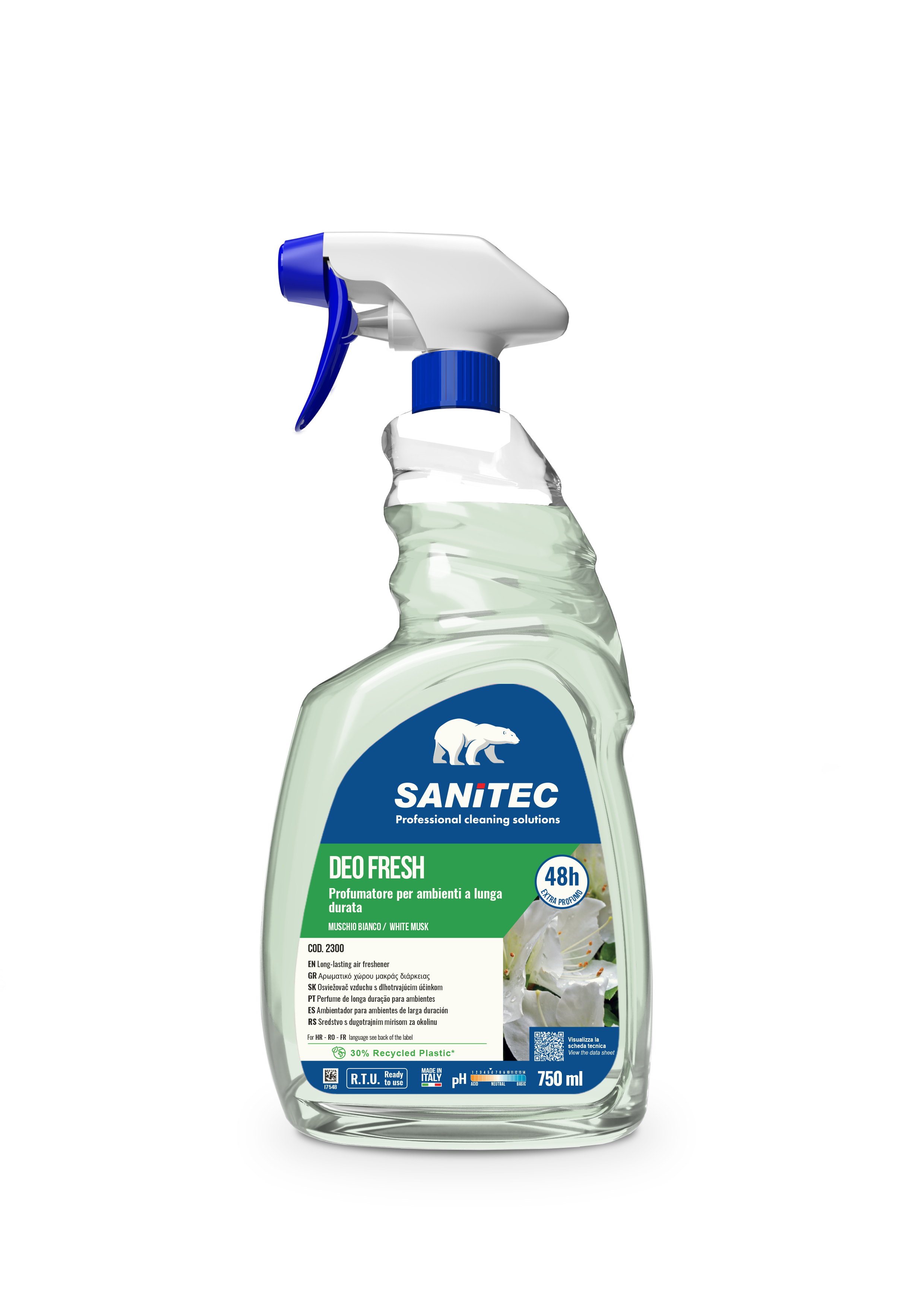 DEODORANTE FRESH MUSCHIO BIANCO 750 ML - EXTRA PROFUMO 48H