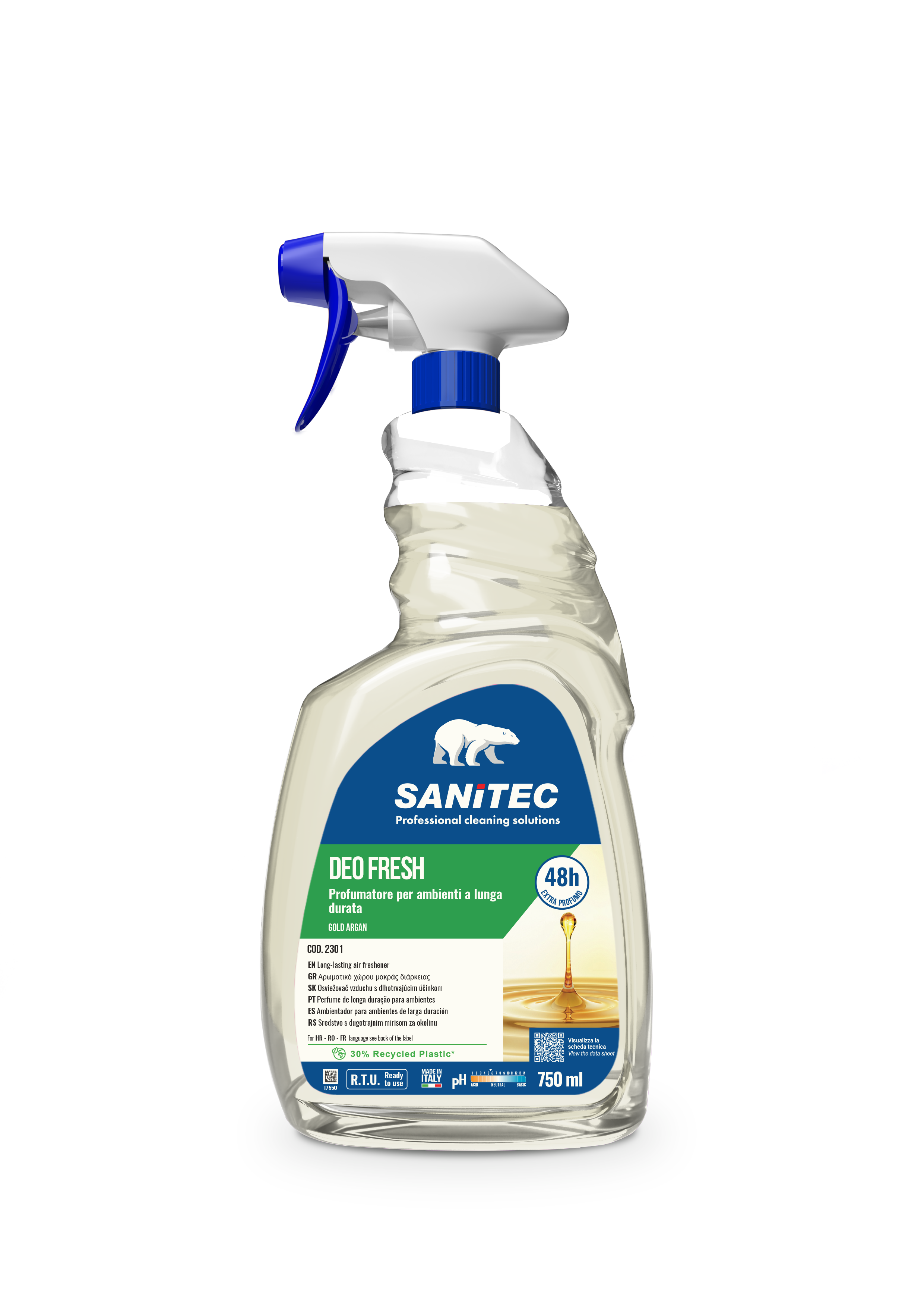 DEODORANTE DEO FRESH GOLD ARGAN 750ML - EXTRA PROFUMO 48H -