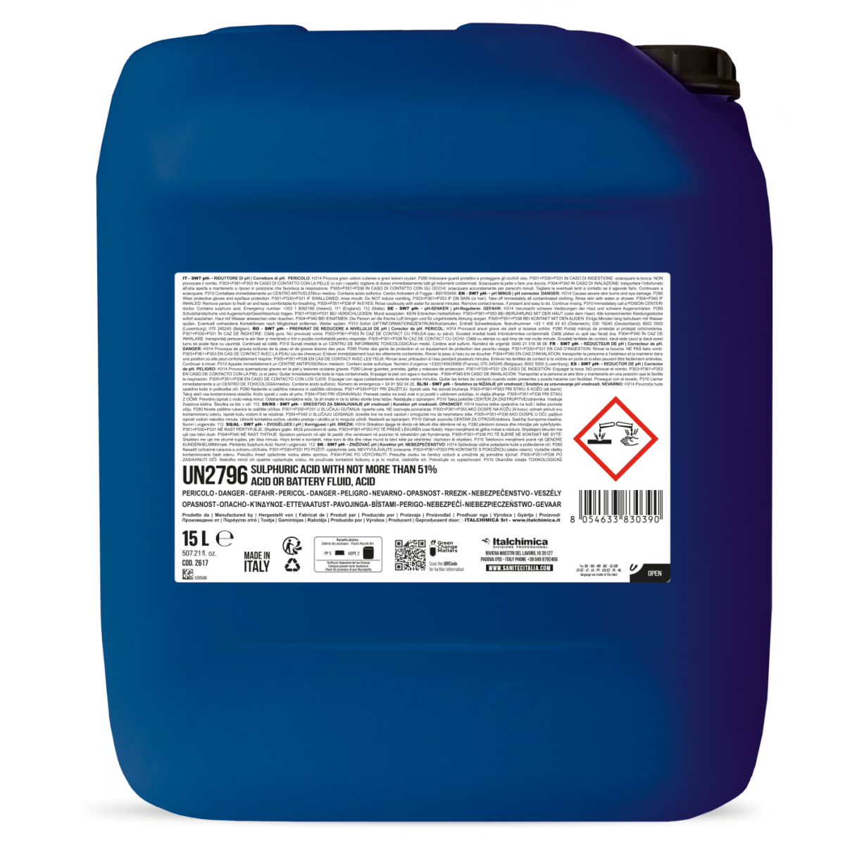 RIDUTTORE PH PISCINE - SW7 pH- 15LT