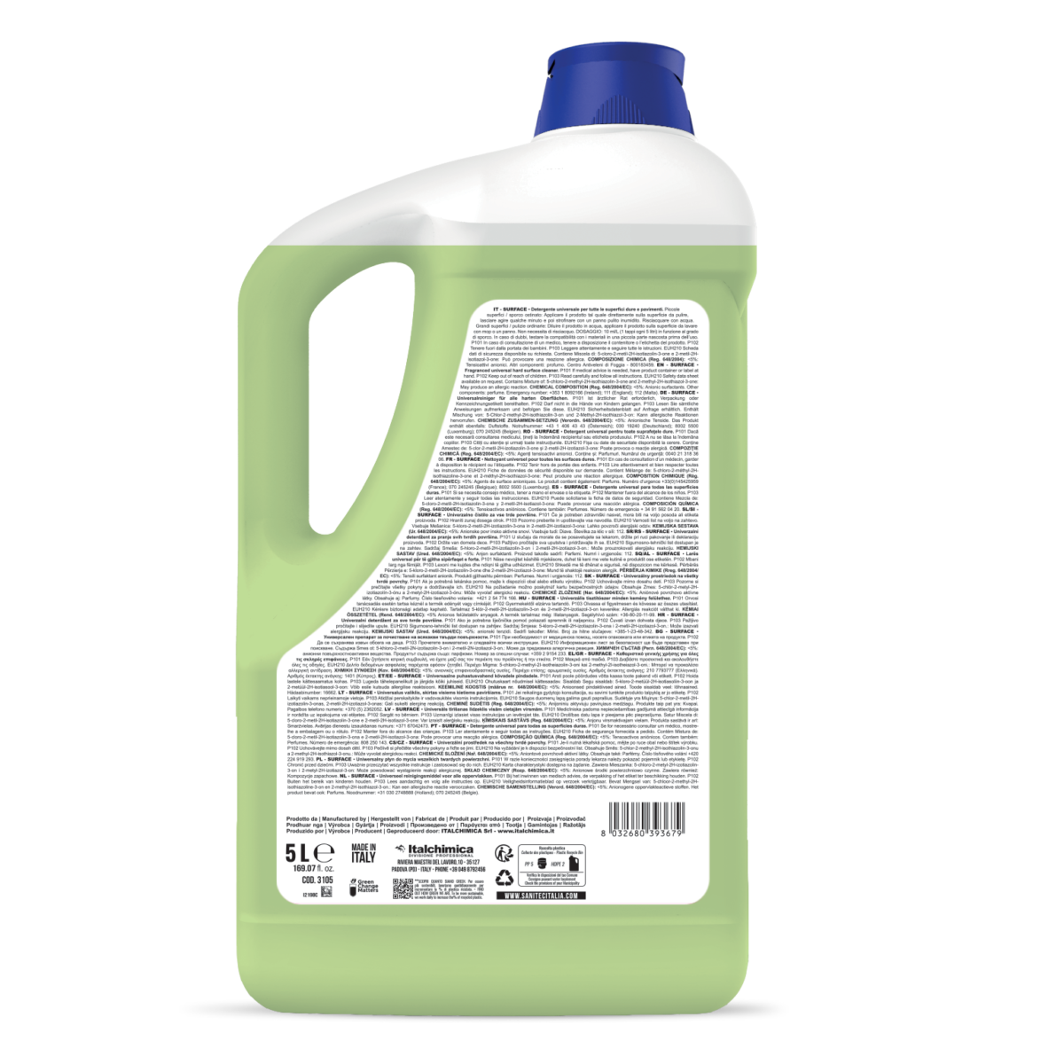 DETERGENTE PAVIMENTI - SURFACE GREEN POWER FLOREALE 5L