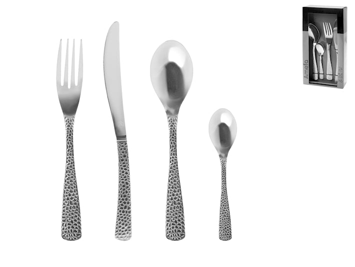 SERVIZIO POSATE IN ACCIAIO INOX - 24 PEZZI