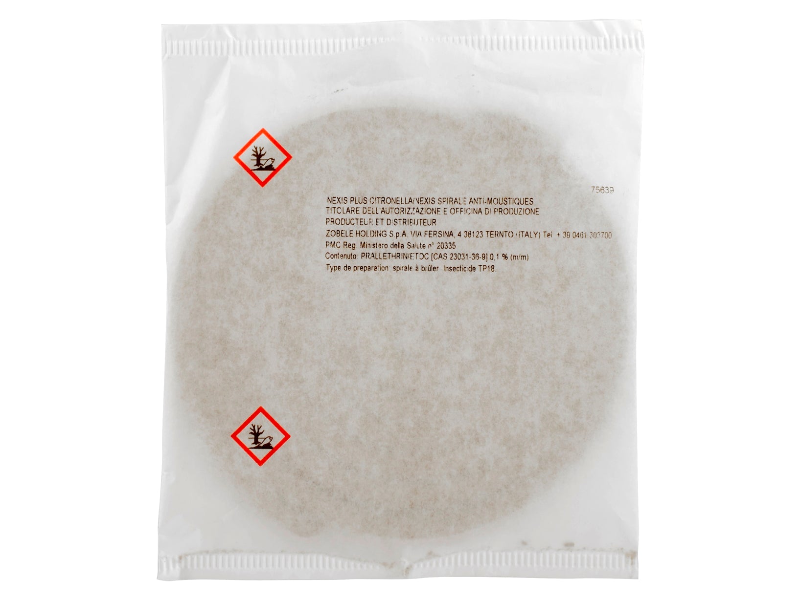 CONFEZIONE 10 SPIRALI NEXIS CITRONELLA