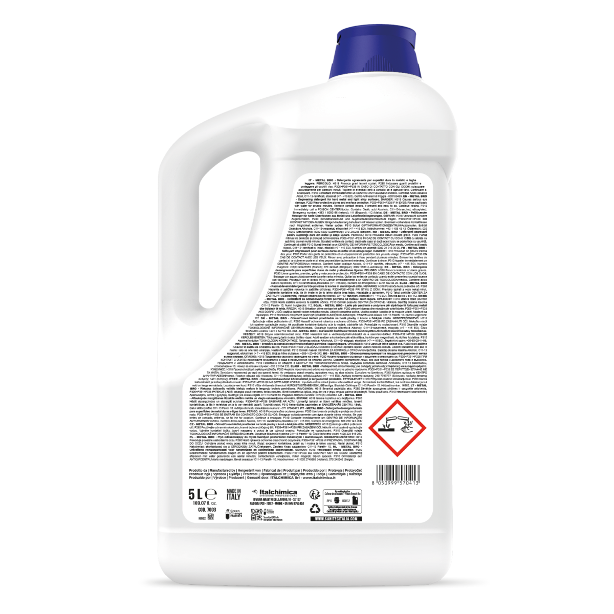 DETERGENTE SGRASSANTE PER SUPERFICI - METAL BRO 5LT