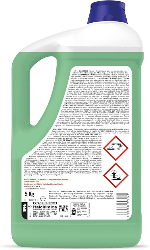 DISINFETTATE PER USO AMBIENTALE - BAKTERIO LIME 5LT