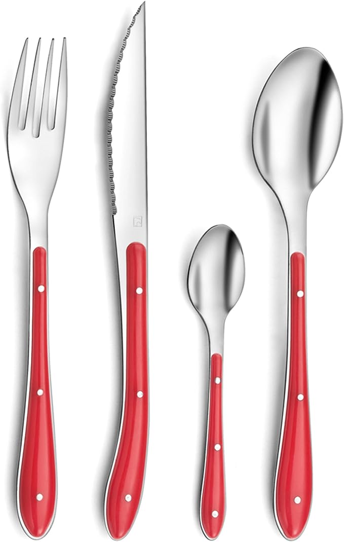 SERVIZIO POSATE 24PZ BISTRO ROSSO