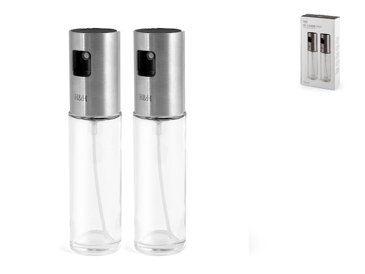 CONFEZIONE COPPIA OLIERA/ACETIERA IN VETRO - 100 ml