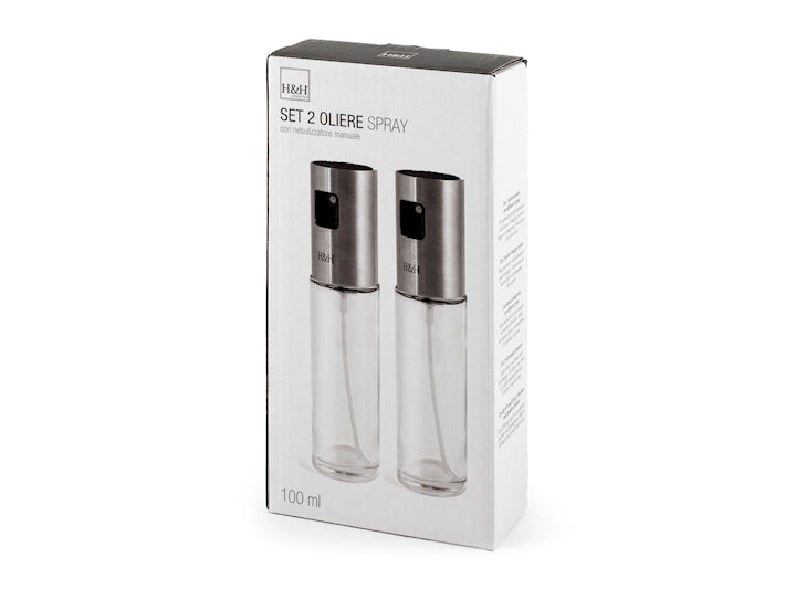 CONFEZIONE COPPIA OLIERA/ACETIERA IN VETRO - 100 ml