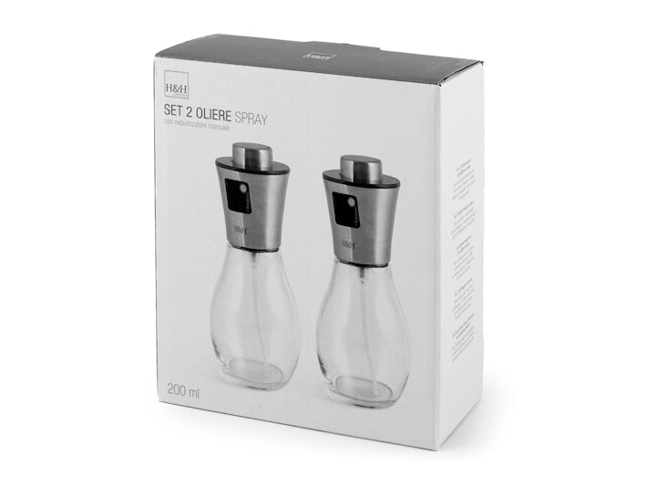 CONFEZIONE COPPIA OLIERA/ACETIERA IN VETRO - 200 ml