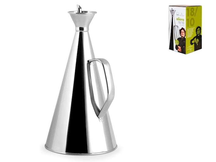 OLIERA IN ACCIAIO INOX 18/10 CONICA 0,50LT
