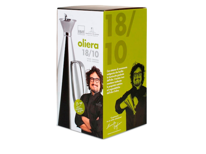 OLIERA IN ACCIAIO INOX 18/10 CONICA 0,50LT