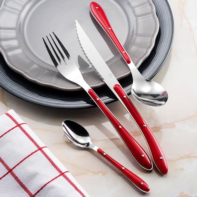 SERVIZIO POSATE 24PZ BISTRO ROSSO