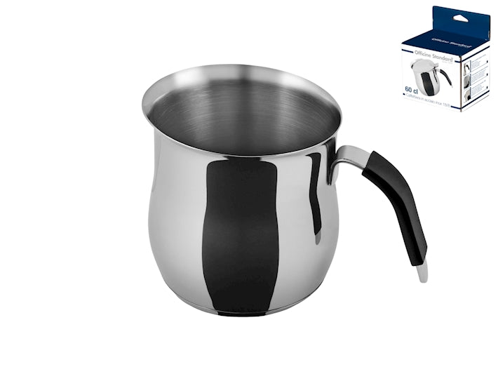 LATTIERA/BRICCO IN ACCIAIO INOX 18/10 - FONDO PER INDUZIONE - 60CL