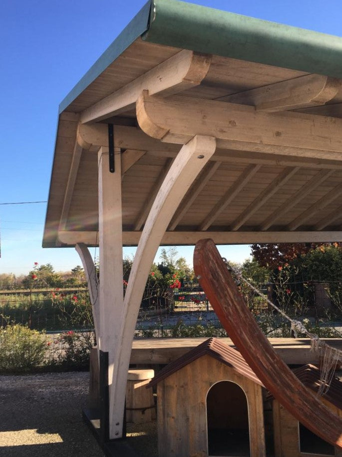 SUPER OCCASIONE GAZEBO A DUE FALDE BIANCO