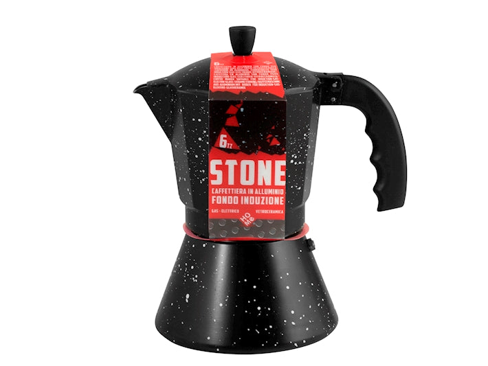 CAFFETTIERA MOKA STONE INDUZIONE (3/6/9 tazze)