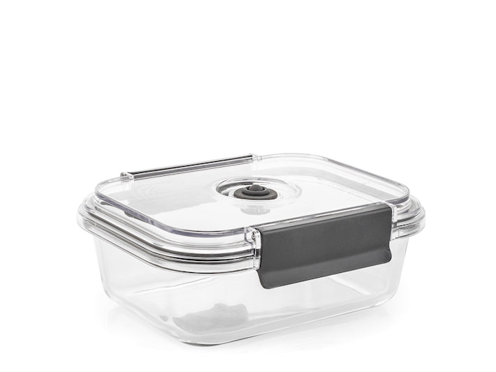 CONTENITORE IN VETRO CON COPERCHIO CON VALVOLA 15x11,5CM - CAPIENZA 370ML