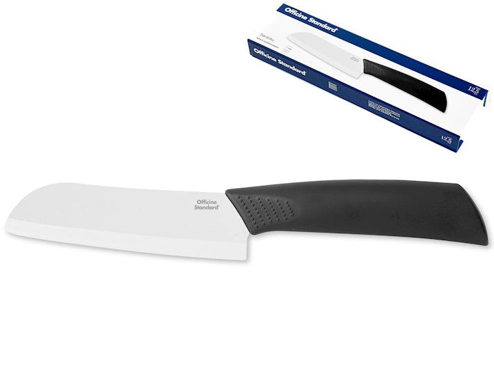 COLTELLO SANTOKU LAMA CERAMICA BIANCA 12,5CM