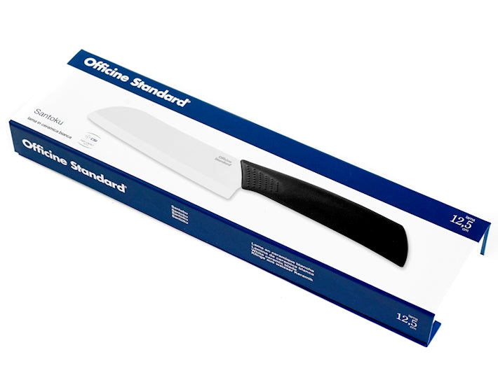 COLTELLO SANTOKU LAMA CERAMICA BIANCA 12,5CM