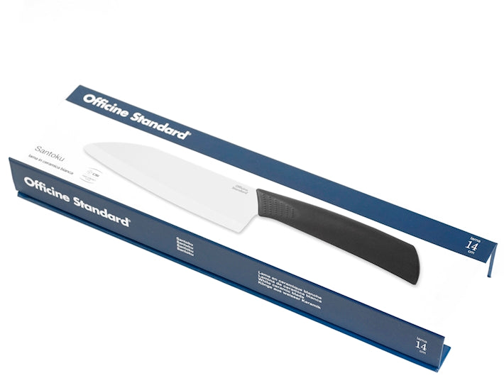 COLTELLO SANTOKU LAMA CERAMICA BIANCA 14CM